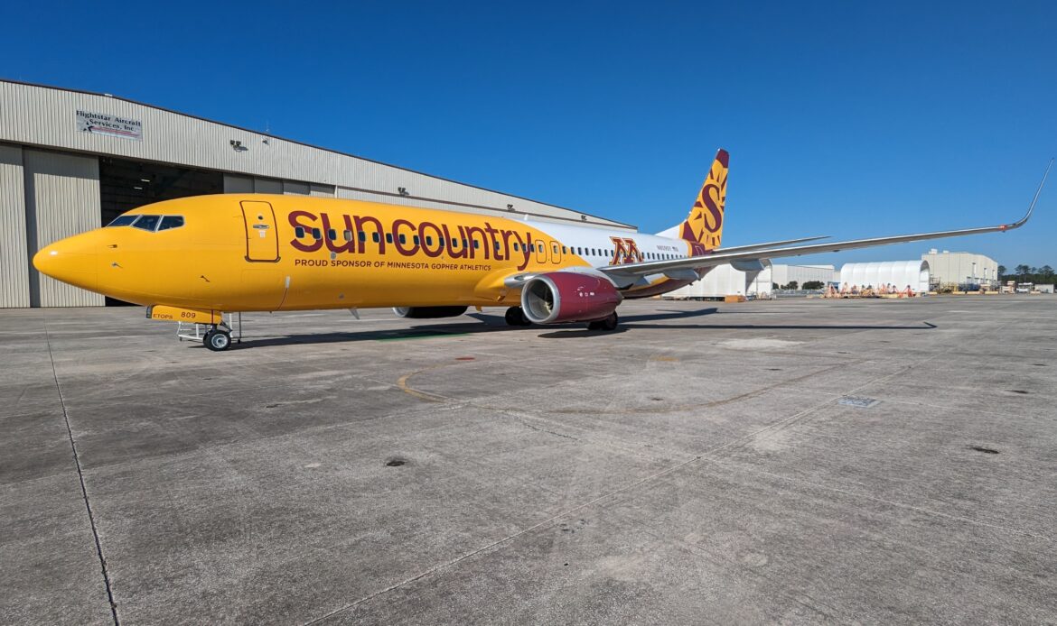 Sun Country Airlines presentó su primer livery especial