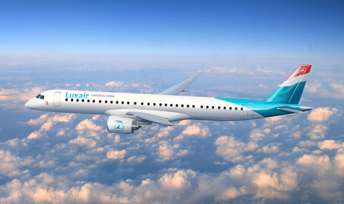 Luxair realiza pedido por dos Embraer E195-E2