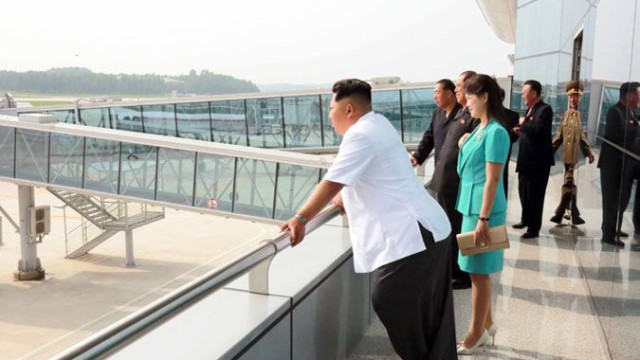Estrena nueva terminal el aeropuerto de Pyongyang, Corea del Norte. 