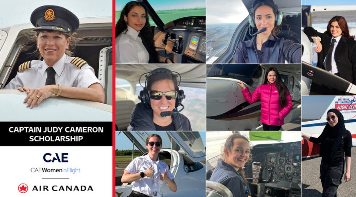 Air Canada y CAE anuncian a las ganadoras de la beca Capitana Judy Cameron 2025