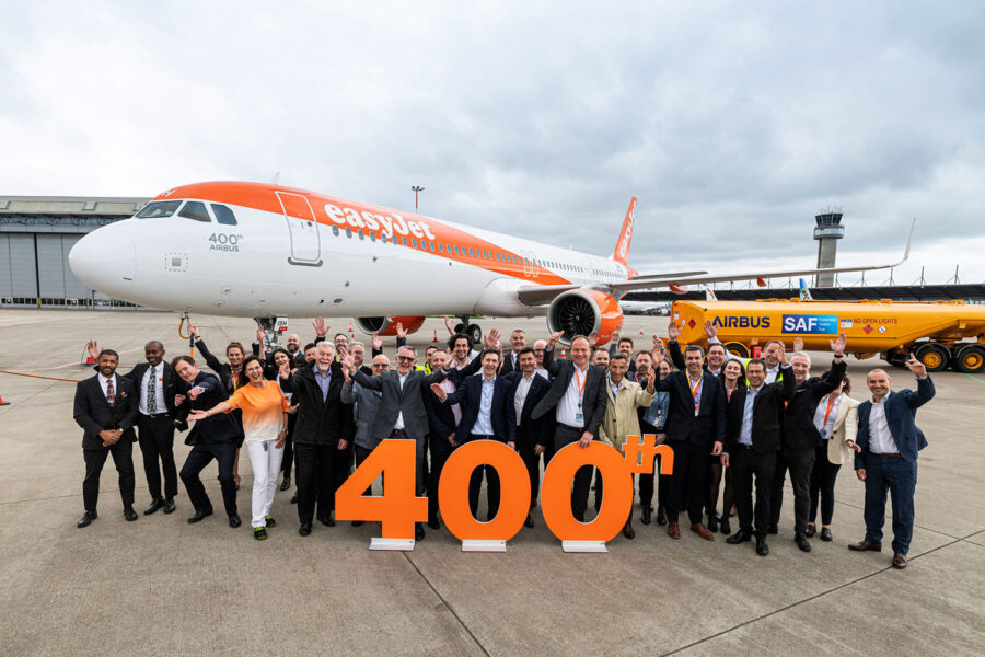 easyJet recibe su avión Airbus número 400