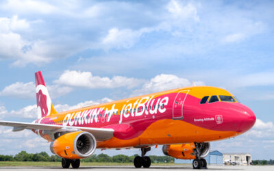 JetBlue presenta nueva imagen en honor a su colaboración con Dunkin’ Donuts