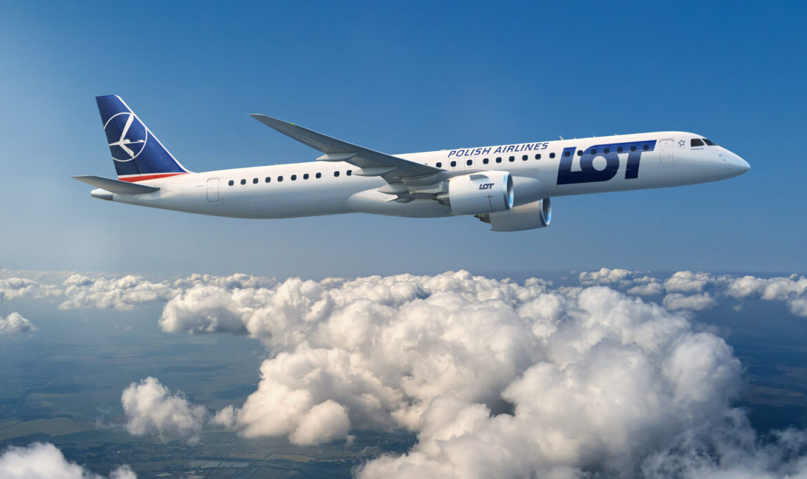 LOT Polish Airlines añadirá aviones Embraer E2 a su flota