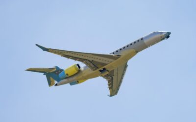 Primer Global 8000 realiza vuelo inaugural