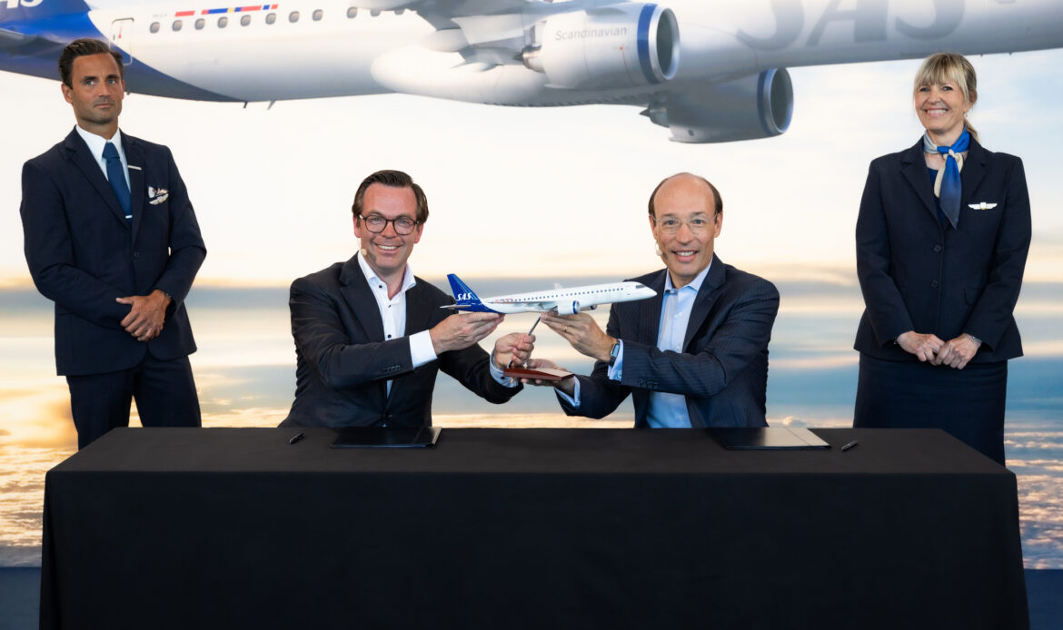 Scandinavian Airlines realiza pedido por 45 E195-E2