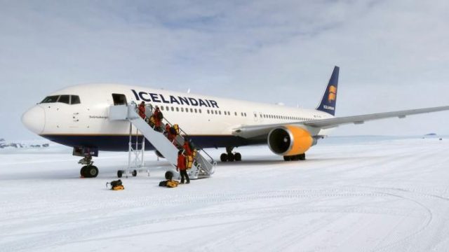 Icelandair realiza vuelo a la Antártida con un Boeing 767-300