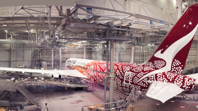 Qantas presenta imagen especial en 787 Dreamliner