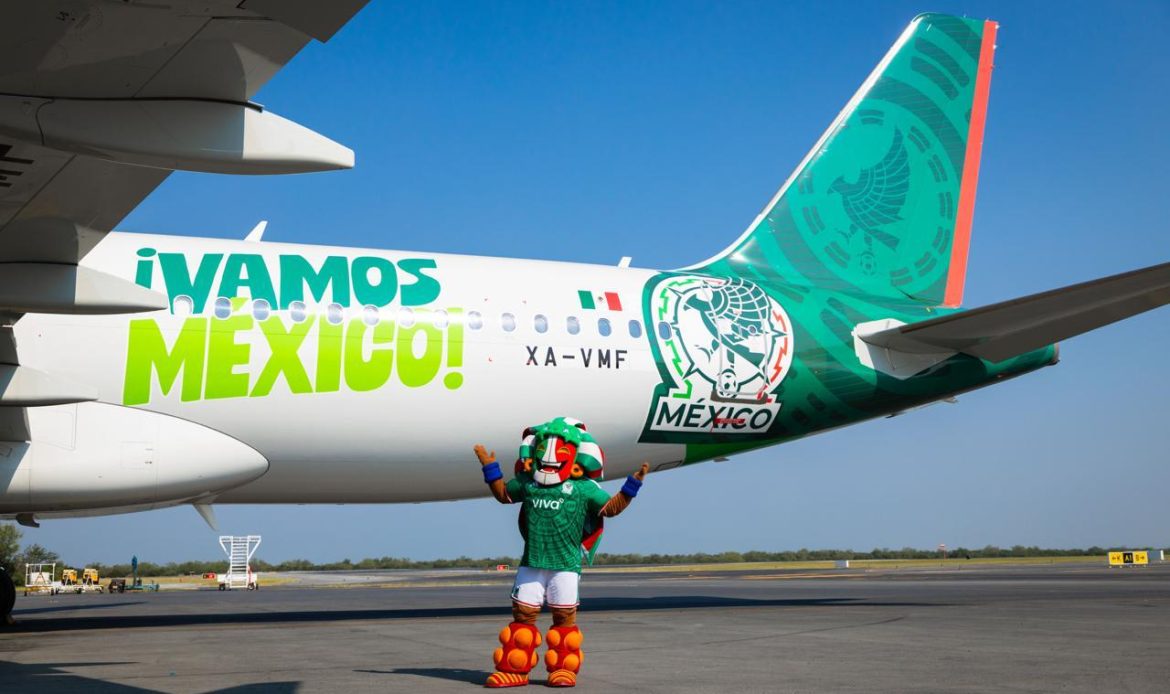 Viva presenta aeronave dedicada a la Selección Mexicana rumbo al próximo evento mundial