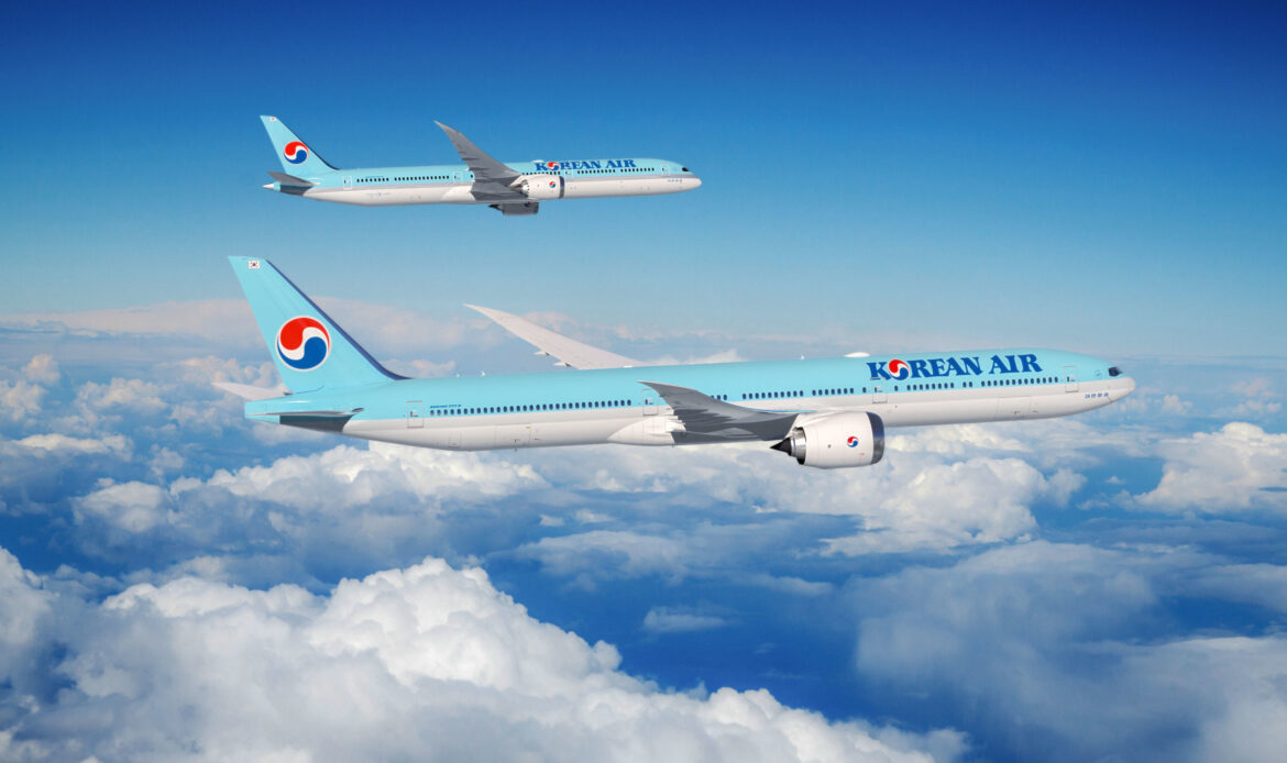 Korean Air anuncia intención de compra por 50 aviones Boeing