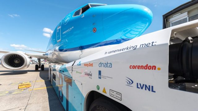 KLM realiza pruebas de rodaje sostenible