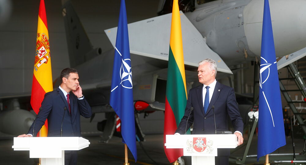 Aviones militares rusos provocan interrupción de conferencia presidencial en Lituania