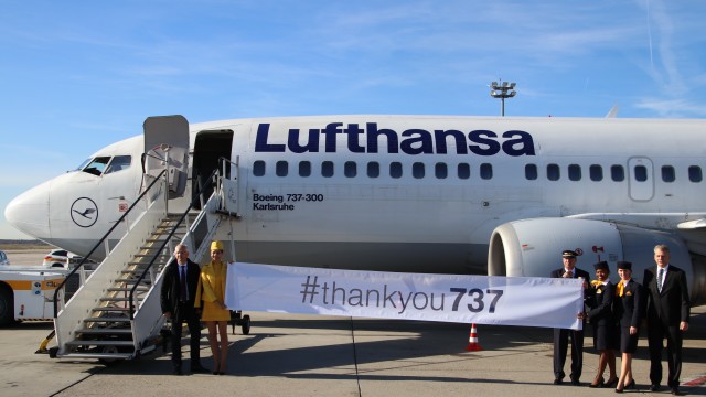 Un emotivo adiós para Bobby, el 737 de Lufthansa