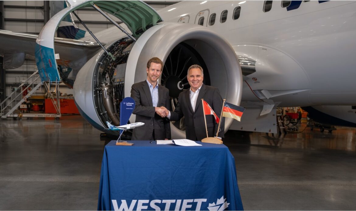 WestJet y Lufthansa Technik anuncian acuerdo