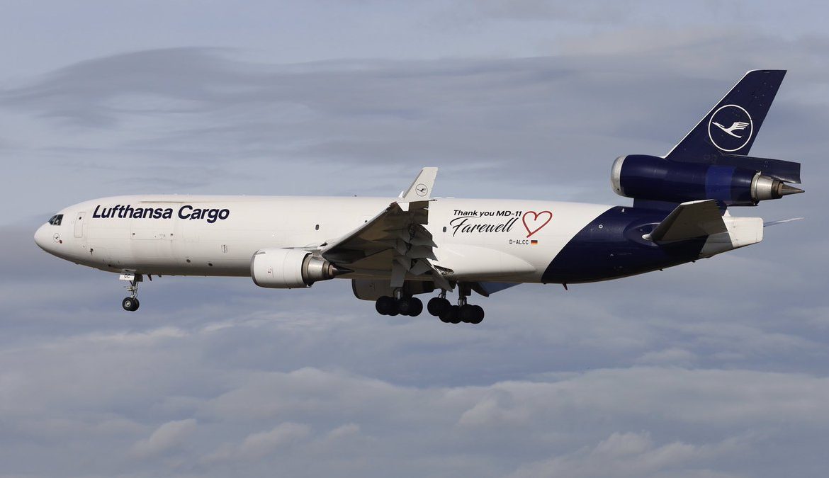 Realiza vuelo final el último MD-11 de Lufthansa Cargo