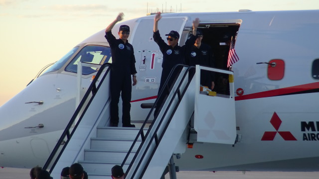 Primer MRJ llega a Estados Unidos para vuelos de prueba