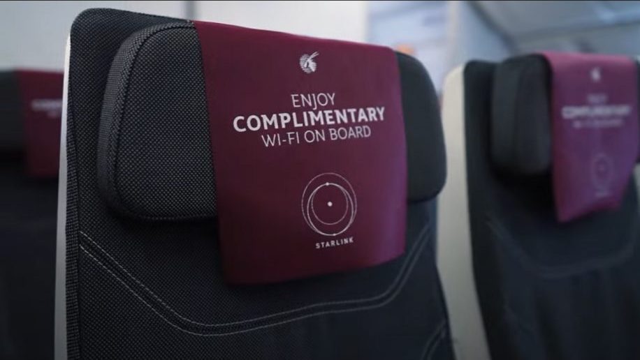 Qatar Airways opera su primer avión con Starlink