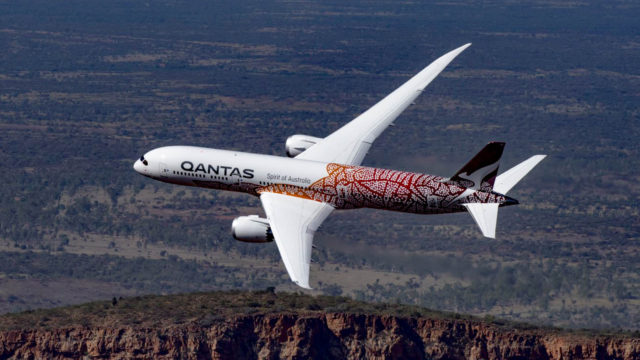 Despega el vuelo panorámico a ninguna parte de Qantas