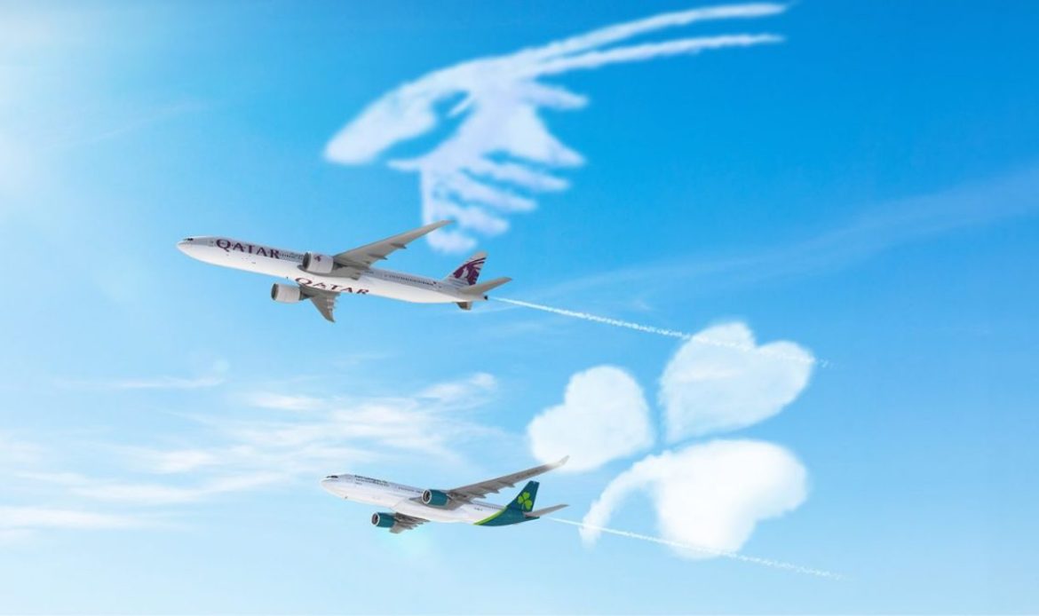 Qatar Airways amplía su conectividad hacia EE. UU. y América del Sur mediante acuerdos con Aer Lingus y LEVEL
