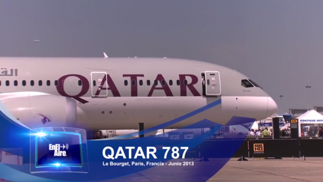 787 Dreamliner de Qatar Airways – París Air Show 2013