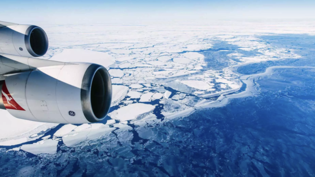 Qantas Airlines comercializa vuelos panorámicos a la Antártida