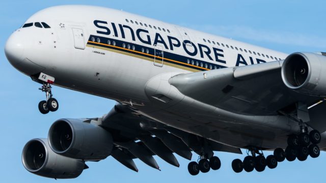 A380 de Singapore Airlines regresa a Melbourne