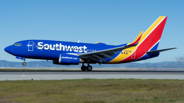 Southwest Airlines reintegra 209 pilotos para la temporada de verano