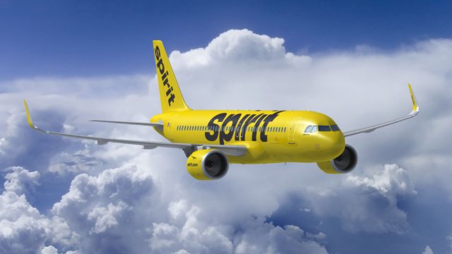 A321 de Spirit Airlines es alcanzado por rayo dos veces