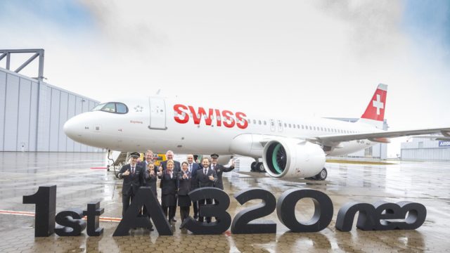 Swiss recibe su primer Airbus A320neo