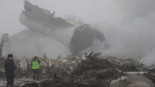 Boeing 747 de Turkish Airlines se accidenta en Kirguistán