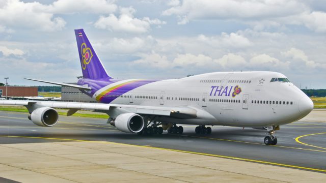Thai Airways pone a la venta 34 aeronaves como parte de un plan de reestructración