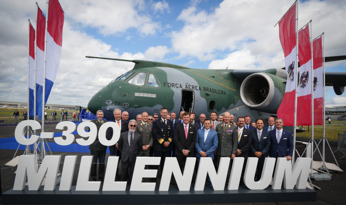 Ministerio de Defensa Holandés realiza pedido por 9 Embraer C-390 Milennium