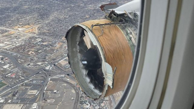 La NTSB se prepara para analizar los escombros del motor dañado del vuelo UA328 de United Airlines