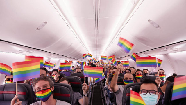 Virgin Australia realiza su primer vuelo del Orgullo