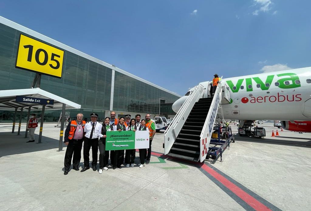 Inicia Viva Aerobus operaciones en el AIFA con rutas a Monterrey y Guadalajara