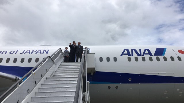 El 787-9 estrella de Farnborough es oficialmente de All Nippon Airways