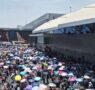 Suspenden temporalmente operaciones en el AICM por bloqueo de manifestantes