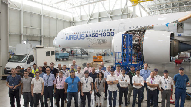 Airbus simplifica pruebas de vibración en el A350-1000