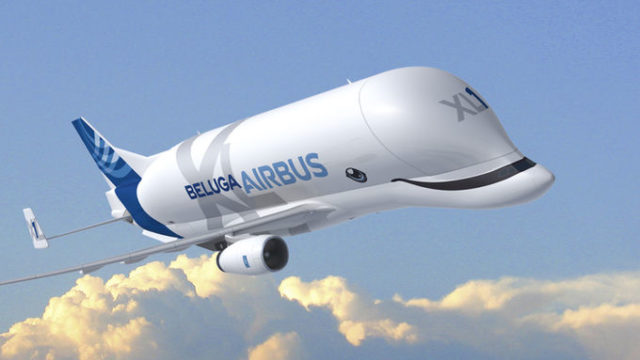 Empleados de Airbus ponen una sonrisa en el BelugaXL