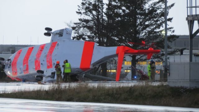 Se accidenta recién entregado AW101 en Noruega