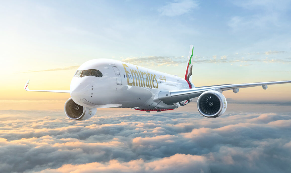 Emirates reanudará su ruta a Edimburgo a bordo de su A350