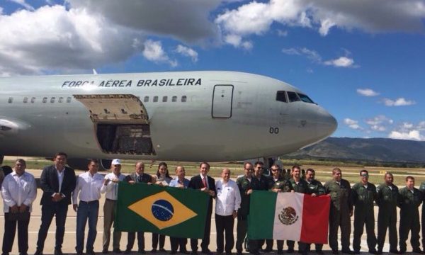 Brasil envía 767 con 10 toneladas de ayuda humanitaria a México