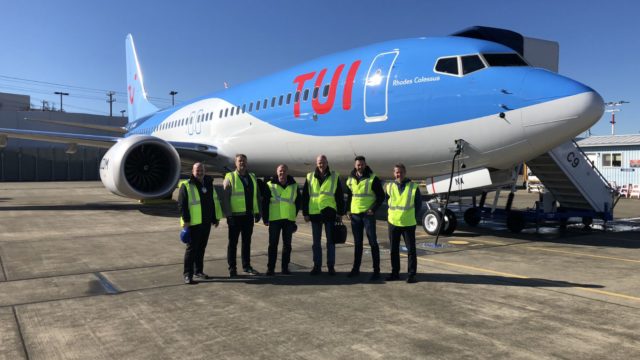 737 MAX de TUI hace vuelo de entrega con biocombustible
