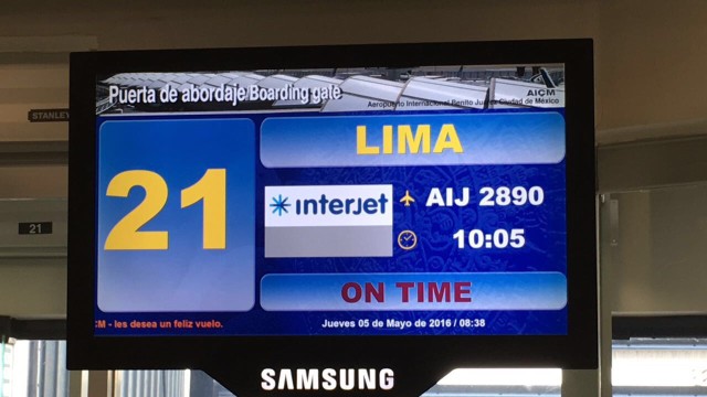 EN VIVO: Vuelo inaugural de Interjet a Lima, Peru