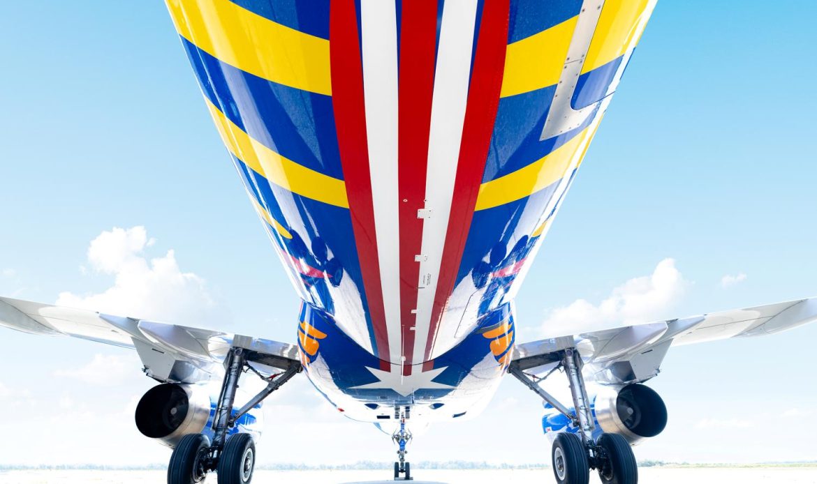JetBlue presenta avión especial inspirado en Puerto Rico con colores boricuas