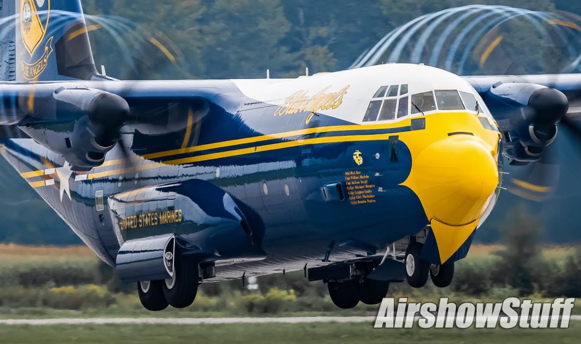 El C-130J “Fat Albert” de los Blue Angels regresa al Reino Unido para mantenimiento mayor