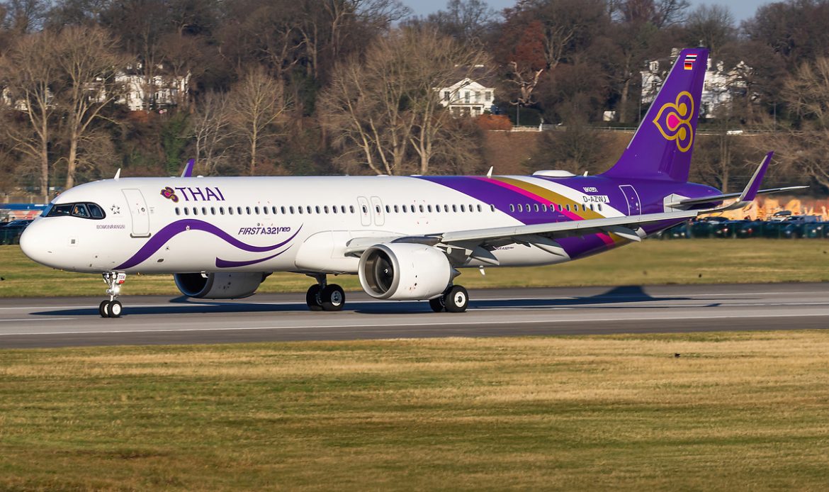 Airbus y Thai Airways amplían acuerdo de soporte de componentes para la flota A321neo