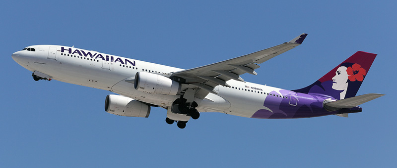 A330 de Hawaiian Airlines se desvía por posible falla hidráulica