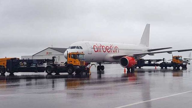 A320 de Air Berlin se queda en tierra por deudas en Islandia