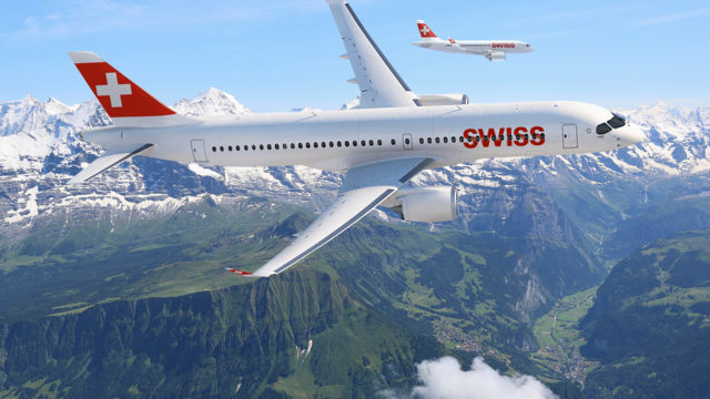 Bombardier entrega primer CS300 a Swiss, cliente de lanzamiento del CSeries