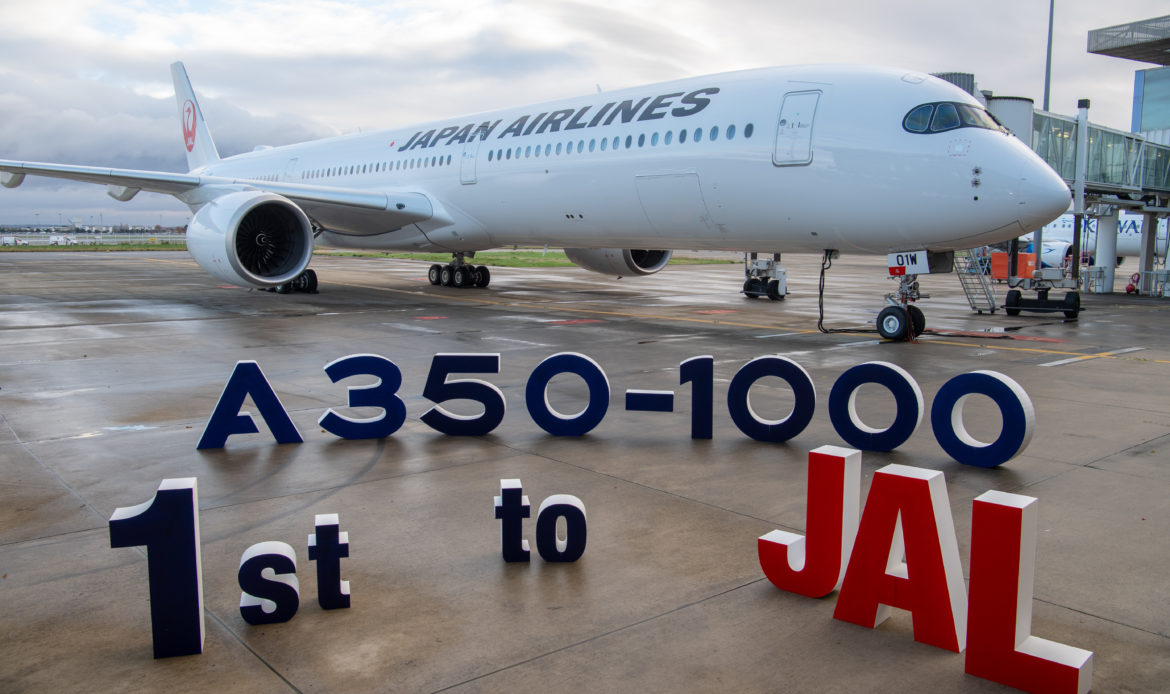 Japan Airlines recibe su primer Airbus A350
